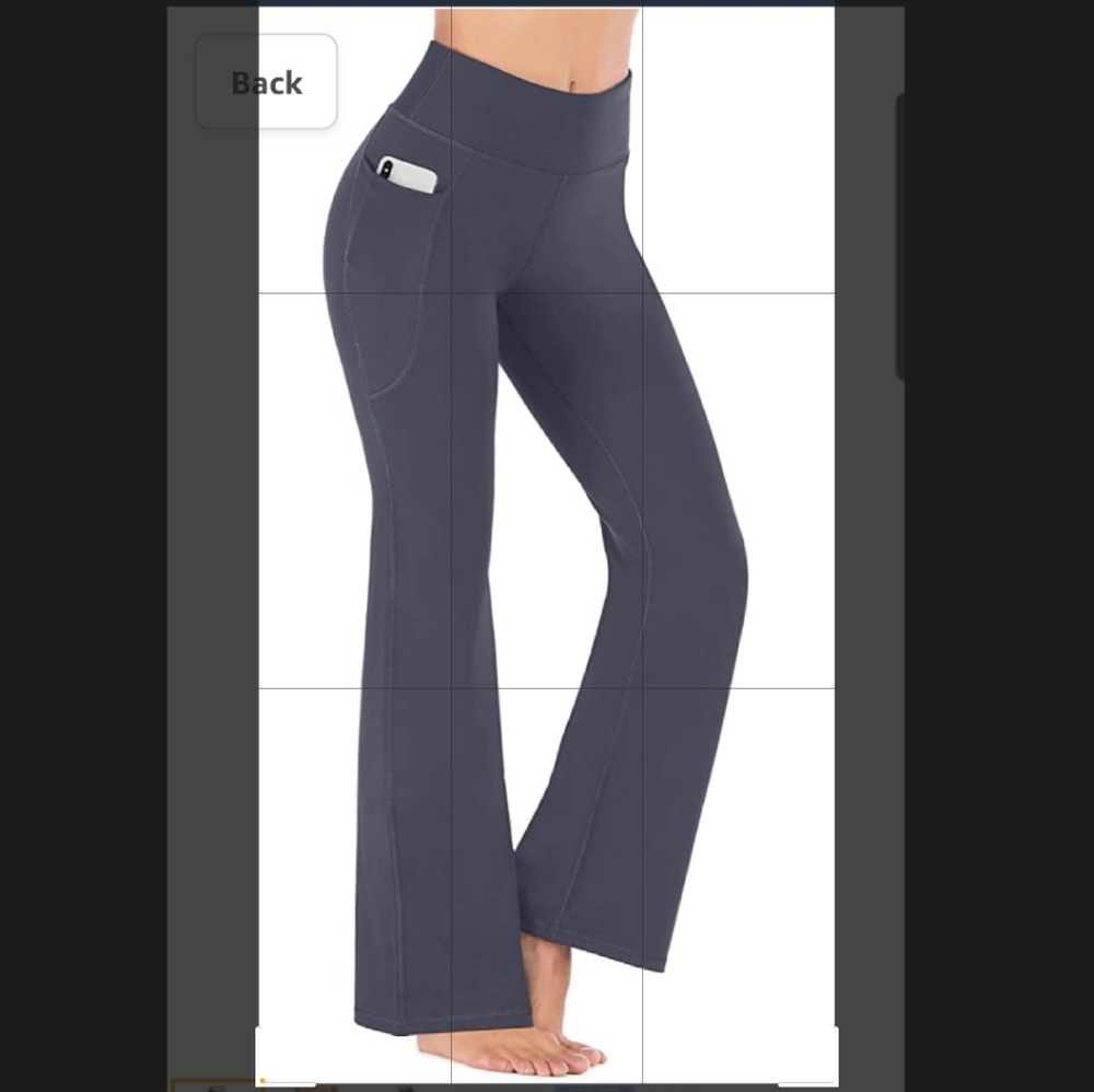 Xl yoga stretch bootcut pants Steel Gray day/night/work